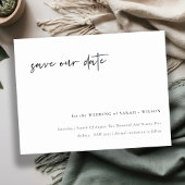 Feiern Sie Save the Date mit US-Kalligrafie Postkarte