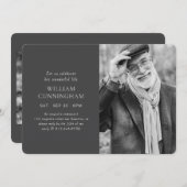 Feiern Sie sein Leben Modernes, einfaches Minimali Einladung (Vorne/Hinten)