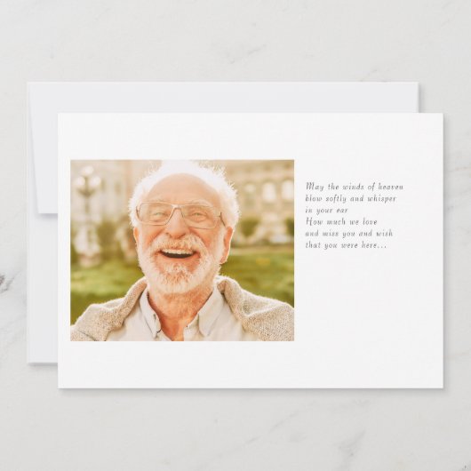 Feiern Sie sein Phantastisches Leben Einfaches Mod Einladung (Rückseite)