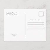 Feiern Sie sein wundervolles Leben Modernes Gedäch Einladungspostkarte (Rückseite)