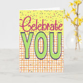 Feiern Sie Sie - Gruß-Karte Karte (Gelbe Blume)