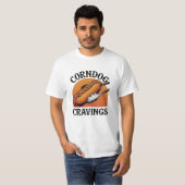 Feiern Sie Snacks mit einzigartiger Corndog Art T-Shirt (Vorne ganz)