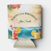 Feiern Sie stilvoll mit individuellem 21. Geburtst Dosenkühler (Rückseite)