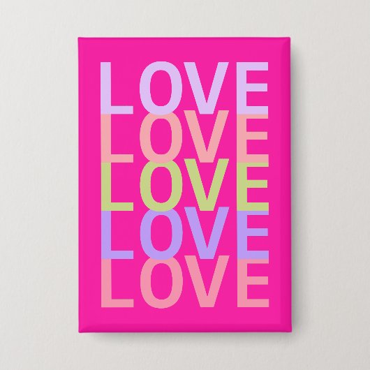 Feiern Sie stilvolle Liebe mit unserer Pastel "LIE Button (Vorderseite)