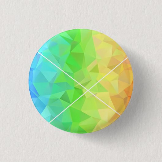 Feiern Sie Süße und Farbe mit diesem Regenbogen Button (Vorderseite)