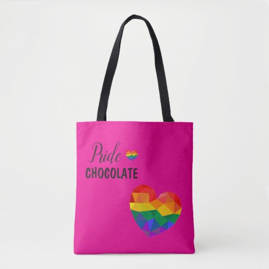 Feiern Sie Süße und Farbe mit diesem Regenbogen Tasche (Vorderseite)