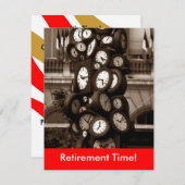 Feiern Sie Uhr-Uhr-Zeit für eine Party Einladung (Vorne/Hinten)