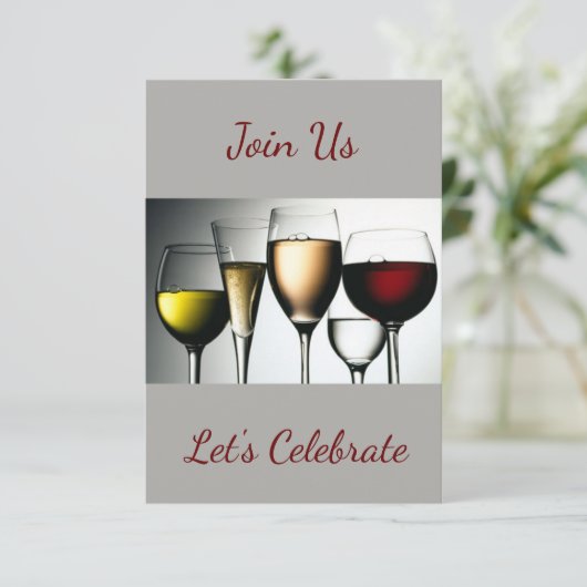 **Feiern Sie uns / Feiern Sie uns** Party Einladun Einladung (Stehend Vorderseite)