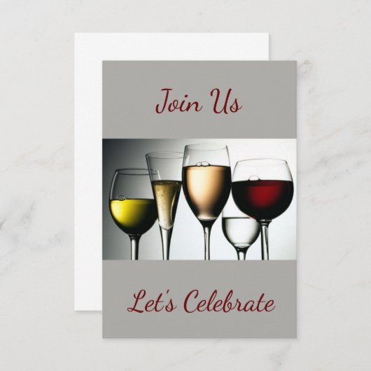 **Feiern Sie uns / Feiern Sie uns** Party Einladun Einladung (Vorne/Hinten)