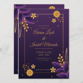 Feiern Sie uns zur Liebe Einladung (Vorne/Hinten)