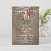 Feiern Sie unser jährliches Cristmas-Party mit dem Einladung (Stehend Vorderseite)