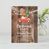 Feiern Sie unser jährliches Cristmas-Party mit dem Einladung (Stehend Vorderseite)