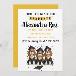 Feiern Sie unsere Hunde im Basset-Studium Einladung