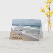 FEIERN SIE UNSEREN JAHRESTAG AN DER STRANDKARTE KARTE (Gelbe Blume)