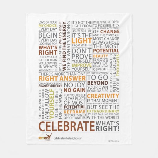 Feiern Sie, was rechte Fleece-Decke ist Fleecedecke (Vorderseite)