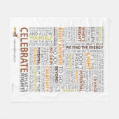 Feiern Sie, was rechte Fleece-Decke ist Fleecedecke (Vorderseite (Horizontal))