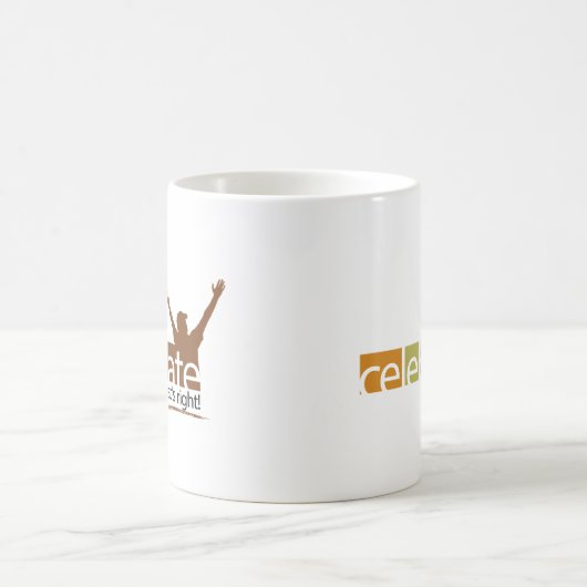 Feiern Sie, was rechte Tasse - Logo ist (Mittel)