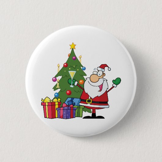 Feiern Sie Weihnachten Button (Vorderseite)