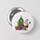 Feiern Sie Weihnachten Button (Vorne & Hinten)