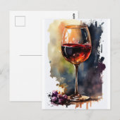 Feiern Sie Wein! Postkarte (Vorne/Hinten)