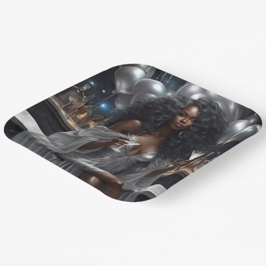 Feiern Sie wie ein Goddess-Platz-Teller Pappteller (Gewinkelt)