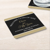 Feiern Sie! Wiedersehen-Party-Untersetzer der 50.  Rechteckiger Pappuntersetzer (angewinkelt)