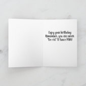 FEIERN SIE ZUM GEBURTSTAG ***SISTER*** KARTE (Innenseite)