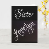 FEIERN SIE ZUM GEBURTSTAG ***SISTER*** KARTE (Gelbe Blume)