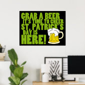 Feiern Sie zum St. Patrick's Day Poster (Heimbüro)