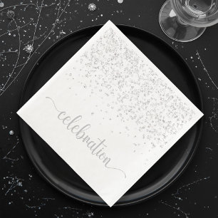 Feiern Silber White Paper Dinner Serviette