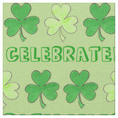 Feiern St. Patrick's Day Green Kleeblatt Clover Stoff (Nahaufnahme)