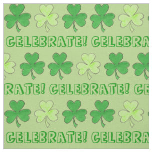Feiern St. Patrick's Day Green Kleeblatt Clover Stoff