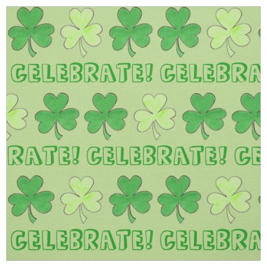 Feiern St. Patrick's Day Green Kleeblatt Clover Stoff (Muster)