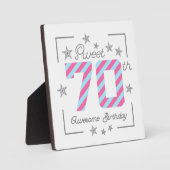 Feiern Sweet 70. Phantastischer Geburtstag Fotoplatte (Vorderseite)