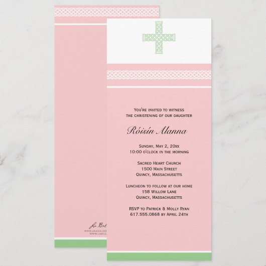 Feiern/Taufe Einladung (Vorne/Hinten)