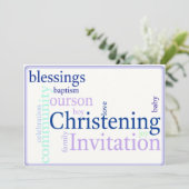 Feiern/Taufen Einladung (Stehend Vorderseite)