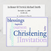 Feiern/Taufen Einladung (Vorne/Hinten)