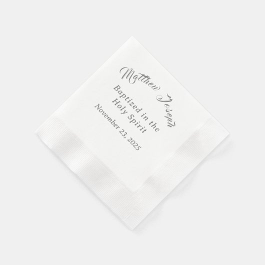 Feiern/Taufen Serviette (Ecke)