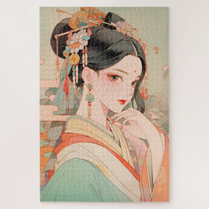 Feiern traditioneller chinesischer Frauen Puzzle