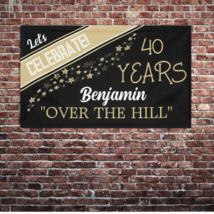 FEIERN! Über dem Hill-Geburtstagsbanner Banner