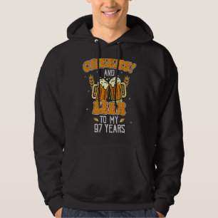 Feiern und Biere bis 97 Jahre 97. Geburtstagsparty Hoodie