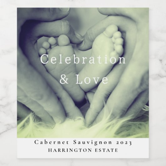 Feiern und Liebe Weinetikett (Einzelnes Label)