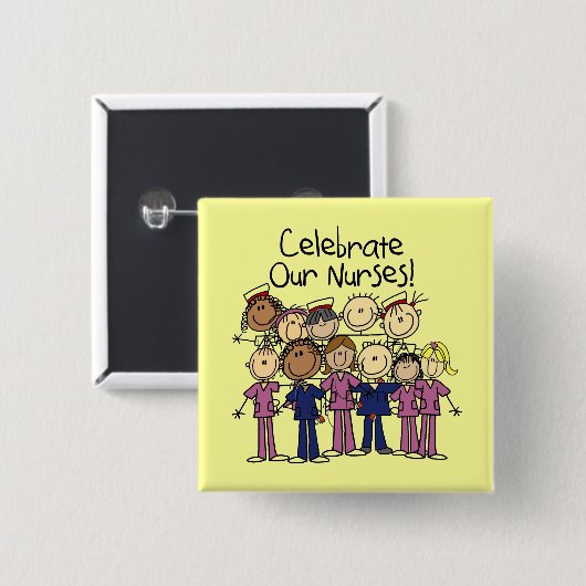 Feiern unsere Krankenschwestern Button (Vorne & Hinten)