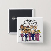 Feiern unsere Krankenschwestern Button (Vorne & Hinten)