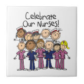 Feiern unsere Krankenschwestern Fliese (Vorderseite)