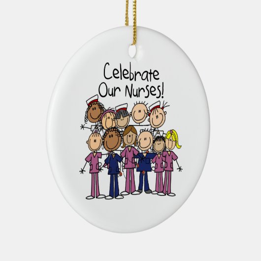Feiern unsere Krankenschwestern Keramikornament (Rechts)