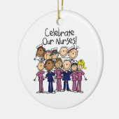 Feiern unsere Krankenschwestern Keramikornament (Links)