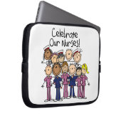 Feiern unsere Krankenschwestern Laptopschutzhülle (Vorne Rechts)