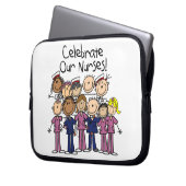 Feiern unsere Krankenschwestern Laptopschutzhülle (Vorderseite Links)