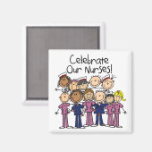 Feiern unsere Krankenschwestern Magnet (Vorderseite/Rückseite)